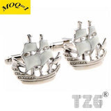 Nautical Sailing Boat Cufflink Cuff Link Set