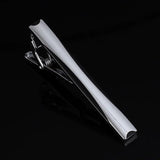 Men's Striped Lapel Clip Business Tie Clip