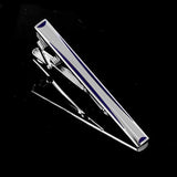Men's Striped Lapel Clip Business Tie Clip