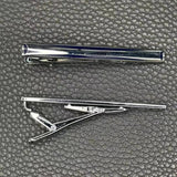 Men's Striped Lapel Clip Business Tie Clip