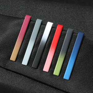 Gradient Men's Tie Clip, Casual Double Color
