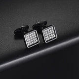 Square Stripes Cufflinks For Men's French Shirts