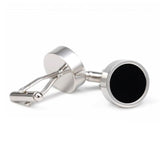 Men's French Silver Dress Shirts Cuff Links XK18S382