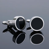 Men's French Silver Dress Shirts Cuff Links XK18S382