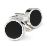 Men's French Silver Dress Shirts Cuff Links XK18S382