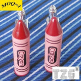 Red Crayon Cufflink Cuff Link Pair