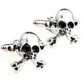 Skull Cuff Links Silver Copper Men Gift Wholesale&retail