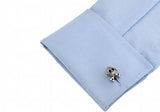 Skull Cuff Links Silver Copper Men Gift Wholesale&retail
