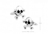 Skull Cuff Links Silver Copper Men Gift Wholesale&retail