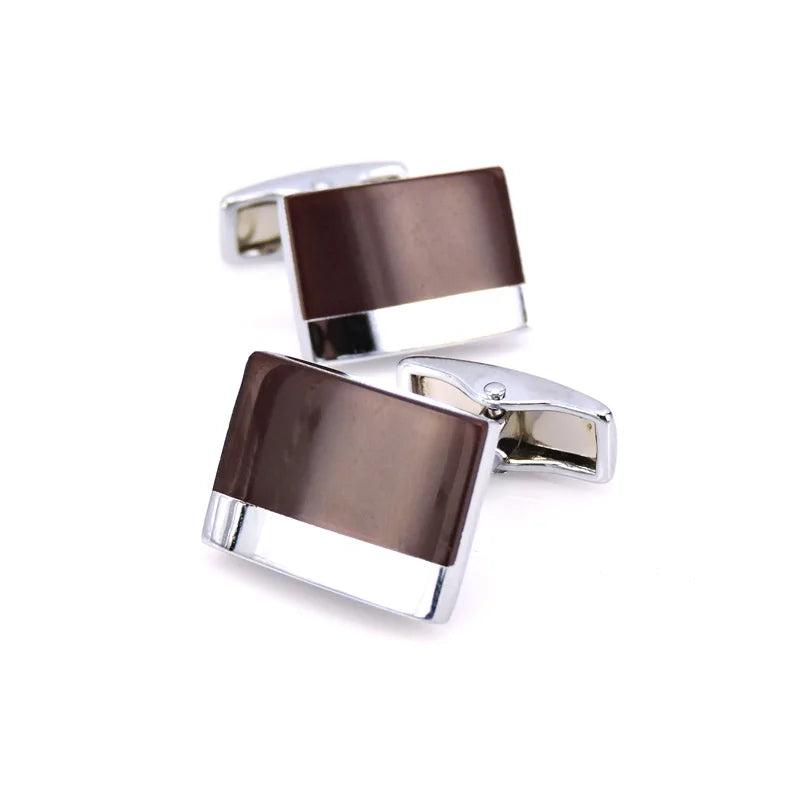 French Red Enamel Cufflink for Men