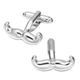 Silver Gentleman Cufflinks Beard French Shirt Cufflinks