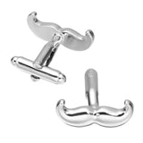Silver Gentleman Cufflinks Beard French Shirt Cufflinks