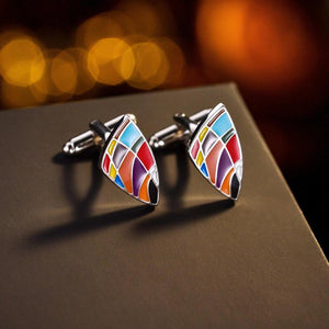 Colorful Cufflinks Men's Shirt Cufflinks Business Wedding Gift