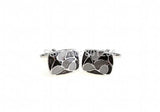 Blue/Grey Enamel Copper Cufflinks Wholesale & Retail