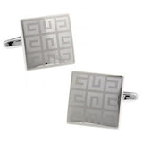 HYX shirt laser Square cufflinks for mens cuff buttons