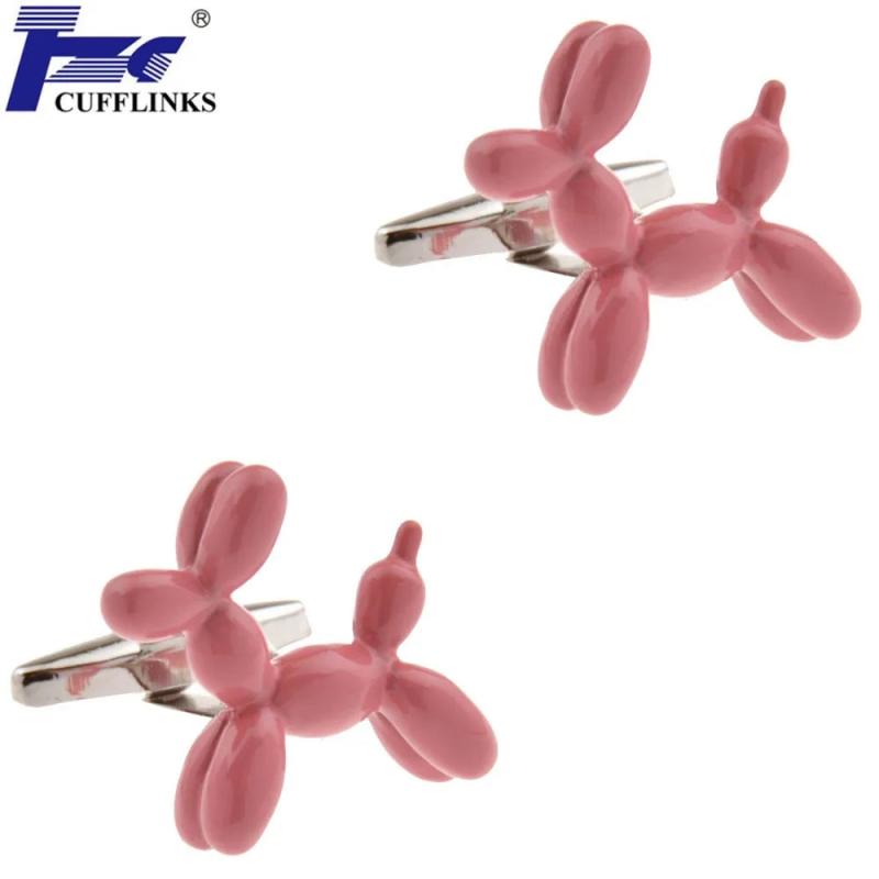 Red Dog Balloon Cufflink Cuff Link