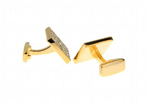 Men's Vintage Brass Cufflinks Golden Loyal Cuff Links