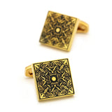 Men's Vintage Brass Cufflinks Golden Loyal Cuff Links