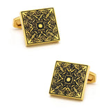 Men's Vintage Brass Cufflinks Golden Loyal Cuff Links