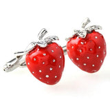 Strawberry Fruit Cufflink Cuff Link 2 Pairs