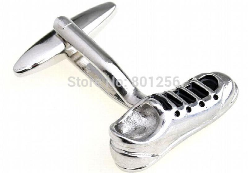 Men's Silver Sport Shoe Cufflinks Wholesale & Retail