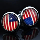 National Flag Cufflinks Business Wedding Groom Father's Gift