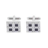 Men's Square Studded Cufflinks for Business Clothing