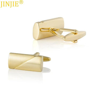 Men's Classic Metal Cufflink - Wedding Jewelry