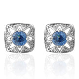 Crystal Metal Cufflinks for Mens Shirt