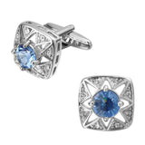 Crystal Metal Cufflinks for Mens Shirt