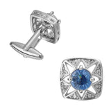 Crystal Metal Cufflinks for Mens Shirt