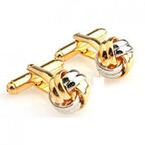 Elegant Knots Cufflink Set for Men