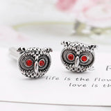Owl Silver Sleeve Art Jewelry Romantic Cufflinks