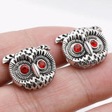 Owl Silver Sleeve Art Jewelry Romantic Cufflinks