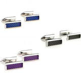 Top 3 Colors Enamel Cufflink Cuff Link Set