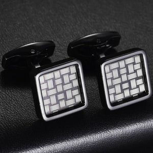 MeMolissa High Copper Square Cuff French Shirts Cufflinks
