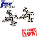 Enamel Epoxy Cufflink Set, 2 Pairs