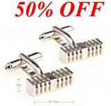 Copper Bar Cuff Links for Men