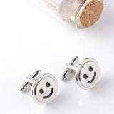Tide Smiley Face Business Men's Shirt Cufflinks