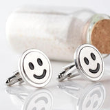 Tide Smiley Face Business Men's Shirt Cufflinks