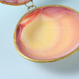 Natural Shell Jewelry Box Golden Edge Ring Case Valentine'S Gift