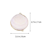Natural Shell Jewelry Box Golden Edge Ring Case Valentine'S Gift