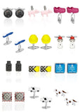 Funny Cufflink Slippers/Helmets/Puppies/Cars/Compass/Data Cable Cufflinks