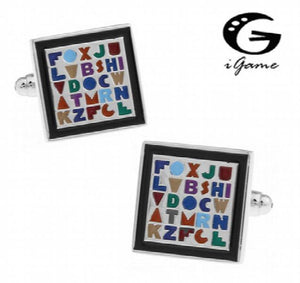Multi-colour Enamel Cuff Links
