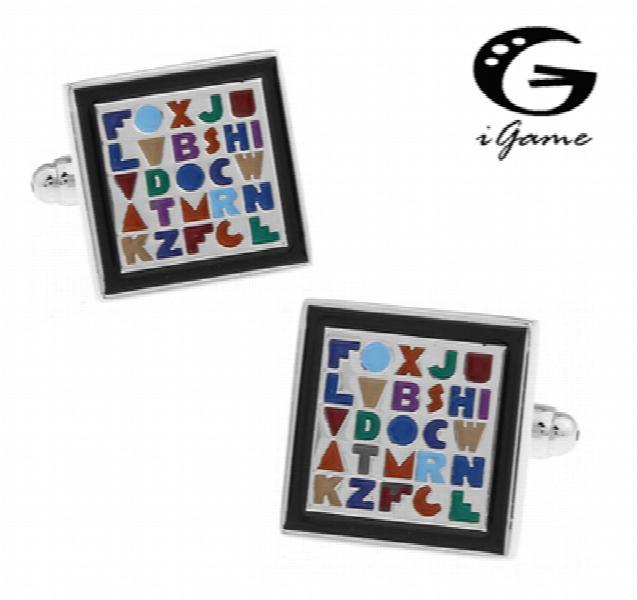 Multi-colour Enamel Cuff Links