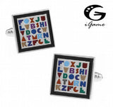 Multi-colour Enamel Cuff Links