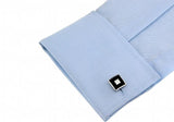 Copper Cuff Links Square Paint Style