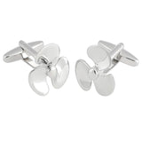 Fan Cufflinks for Men's Shirt Casual Style Windmill Cuff Link