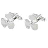Fan Cufflinks for Men's Shirt Casual Style Windmill Cuff Link