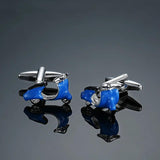 Motorbike Cufflinks High Enamel Cuff links for Mens